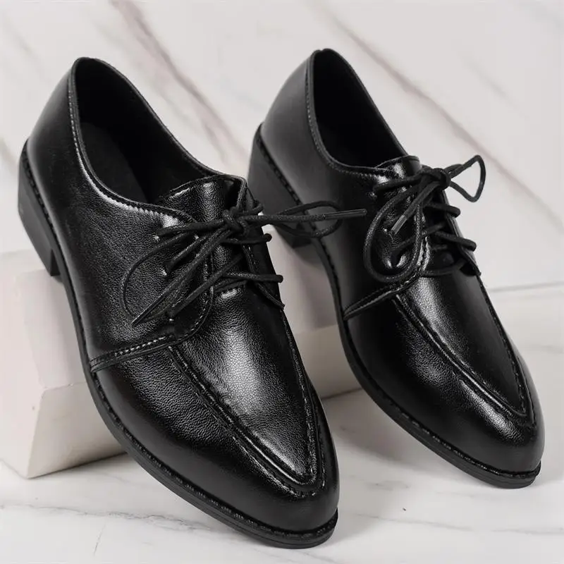 Elegant Patent Leather Dress Shoes for Women 2025 Spring Summer Fashion Pointed Toe Thick Heels Single Shoes Plus Size 43 - AliExpress 322 Elegant Patent Leather Dress Shoes for Women 2025 Spring Summer Fashion Pointed Toe Thick Heels Single Shoes Plus Size 43 - AliExpress 322