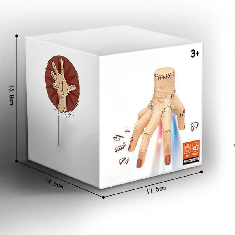 لعبة الهالوين الكهربائية للشيطان مع الضوء والموسيقى، هدية مزحة يدوية وهمية واقعية للبالغين والمراهقين