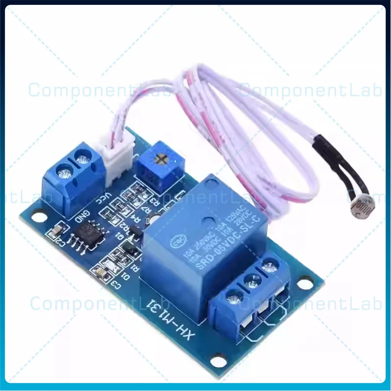 XH-M131 DC 5V/12V/24V Light Control Switch Photoresistor Relay Module Detection Sensor Brightness Automatic Control Module