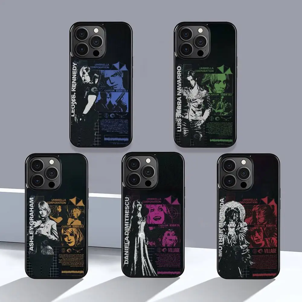 

R-RESIDENT GAME EVILS Phone Case For iPhone 16 15 14 13 Pro Max Plus Mini Magnetic Magsafe Wireless Charging Cover