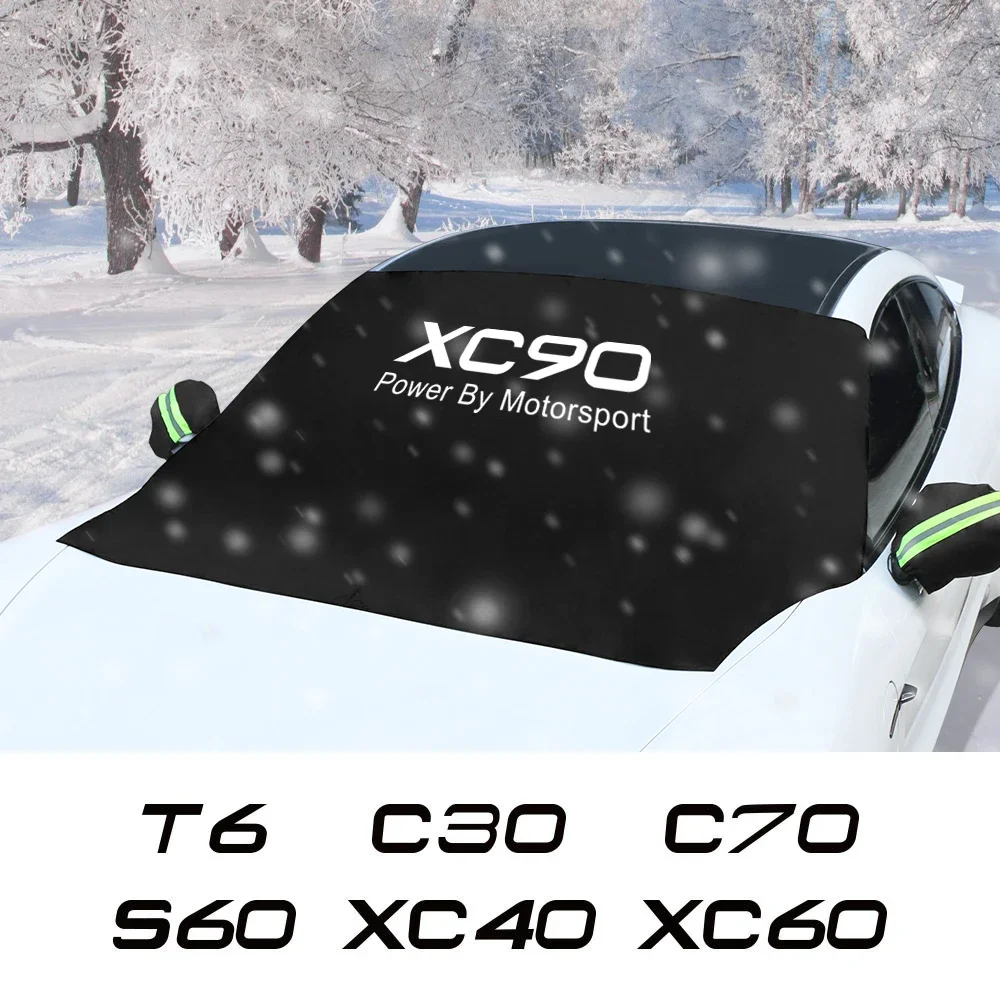 Car Windshield Shade Snow Cover Auto Accessories For Volvo XC60 XC90 C30 T6 S60 C70 XC40 V40 XC70 V70 V60 V50 S80 S40 V90 S90