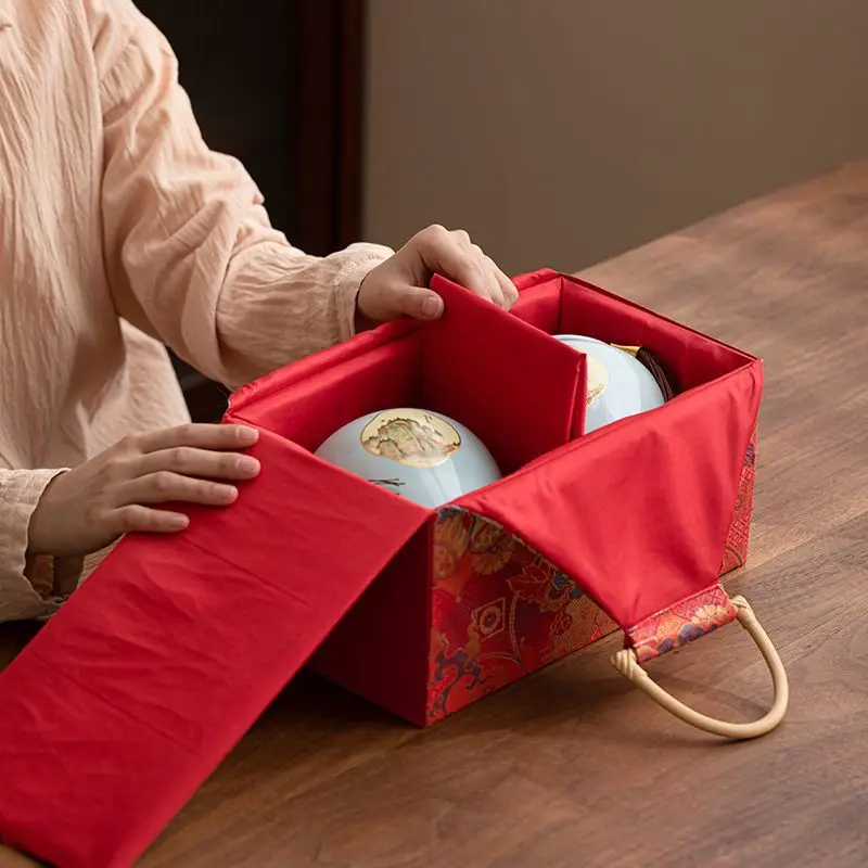 Traditional Chinese Red Lunar New Year Gift Sets, Baby’s First Month and First Birthday Gift Boxes, 100-Day Celebration Gift