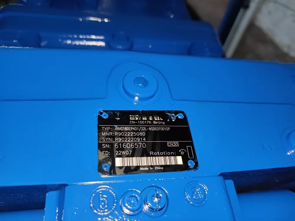 R-exroth Axial Piston Variable Pump A4VG Series 32 A4VG 180 EP4D1/32L-NZD02F721SP Closed Hydraulic Pump 22HP 400 bar