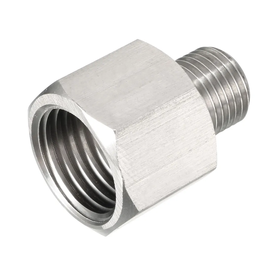 

1Pcs 304 Stainless Steel Pressure Gauge Adapter M10 1/4" 1/2" 3/8" Male to M14 1/4" 1/2" Female Pipe Fitting Connector Adapter