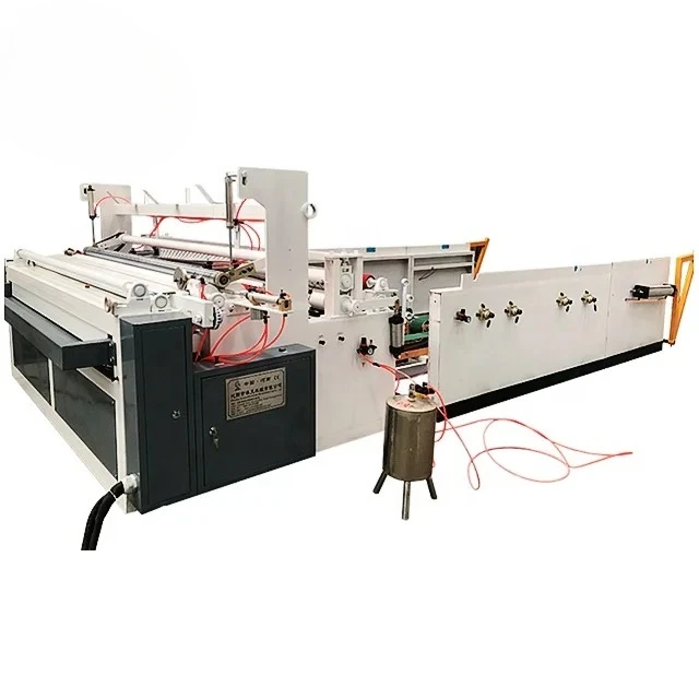 YG Customized 1880 Toilet Paper Making Machine Converting Semi Auto Rewinding And Punching Machine