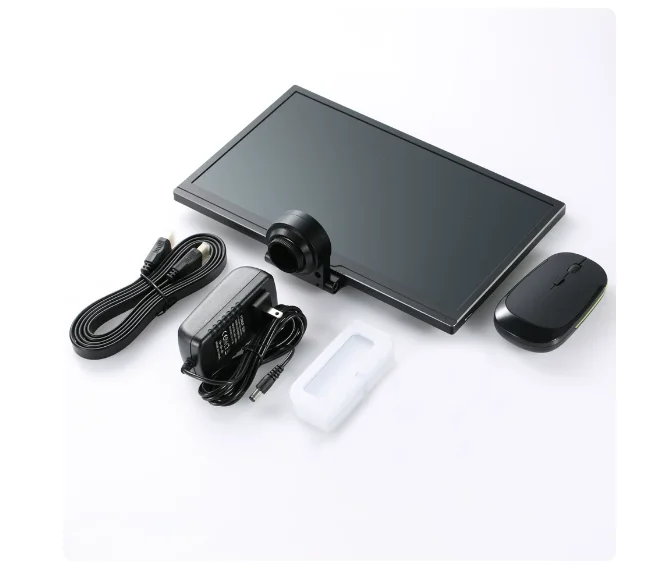 Industrial Video Microscope Integrated LCD Display CCD Camera Digital Measuring Magnifier for PCB Inspection Electronic Repair