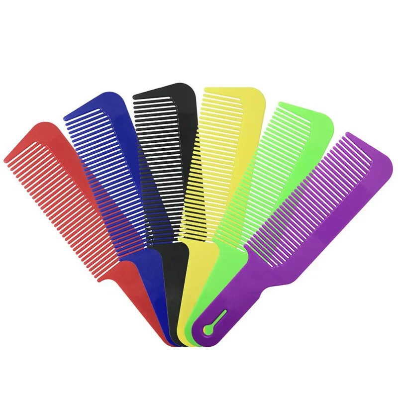 Men's Big Back Flat Comb Hair Salon Haircut Style Anti Static Flat Top Comb Handle Ladies Home Comb Professional Salon Tools