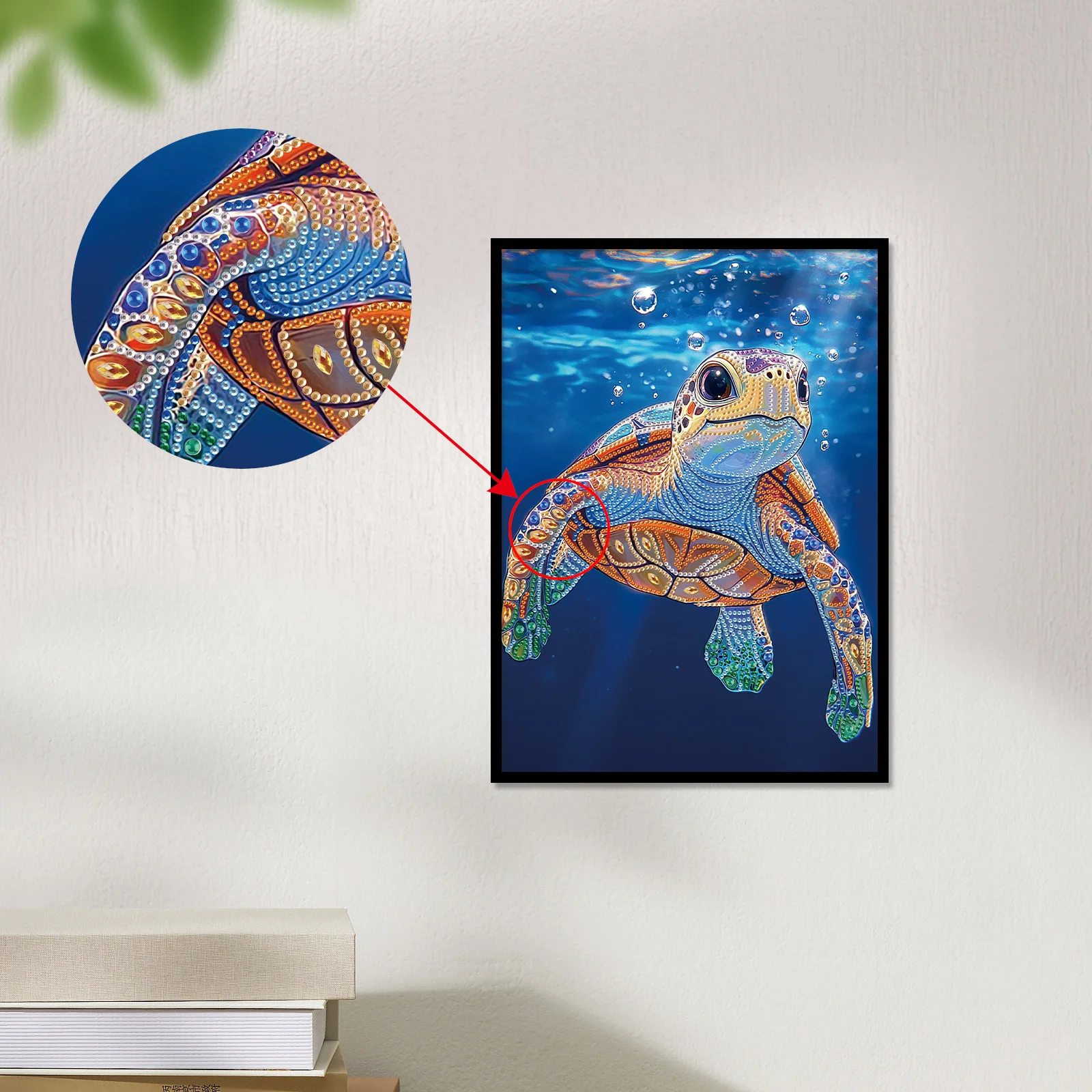 Special Shape Diamond Art Painting Kits for Beginner Adult,Ocean Theme DIY Crystal Rhinestone Diamond for Home Wall Decor Gift - view 6
