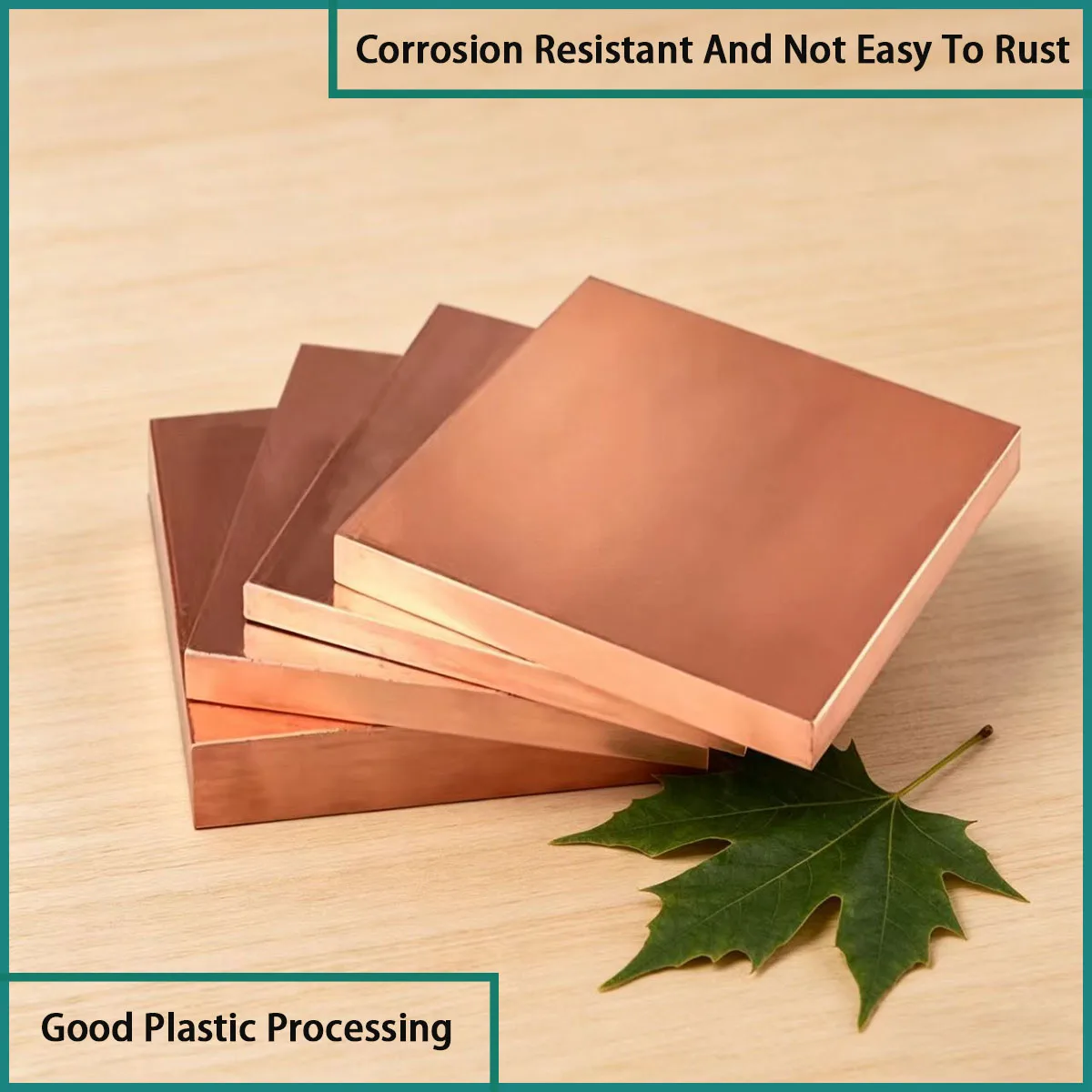 Size 10 * 10mm-30 * 50mm pure copper square plate is used for conductivity, heat conduction