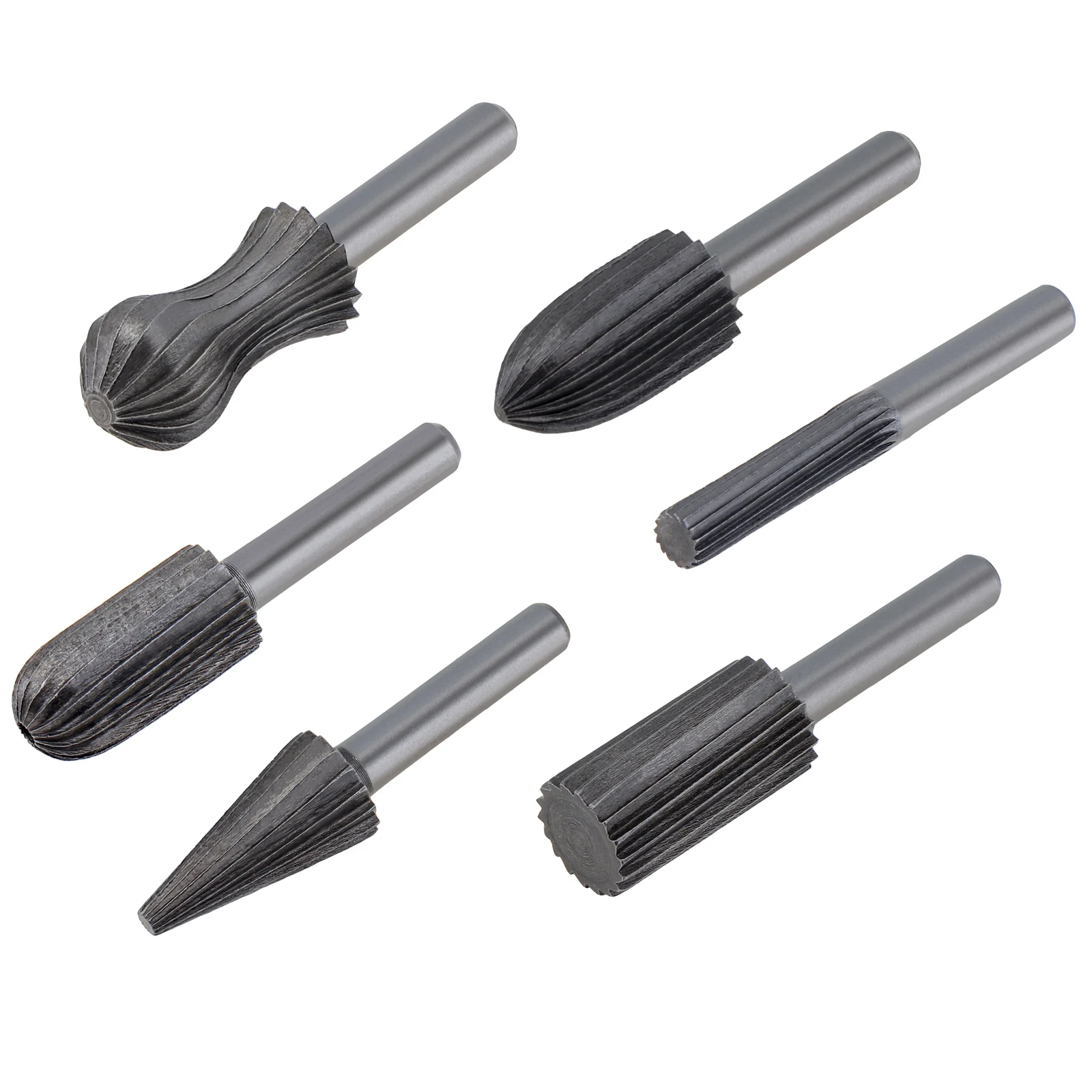 Imagem -04 - Mini Rodada Hss Burr Conjunto de Brocas Ferramenta Rotativa de Aço Arquivo Rasp Fresa de Madeira de Plástico Carpintaria Pcs