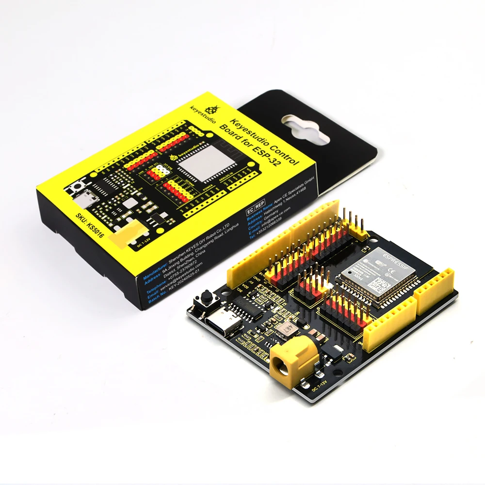 Kidsbits IOT ESP32 PLUS Development Board WROOM Module WIFI+Bluetooth Compatible Arduino UNO With Type C USB DIY Electronic Kit