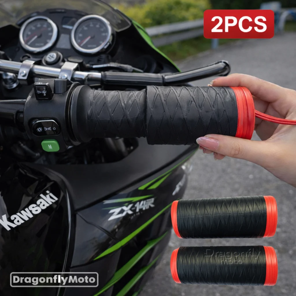 

Motorcycle Silicone Handlebar Cover For Kawasaki ZX14R ZX 14R ZX14 R ZX 14 R Self Shrinking Non-Slip Motorcycles Grip Covers