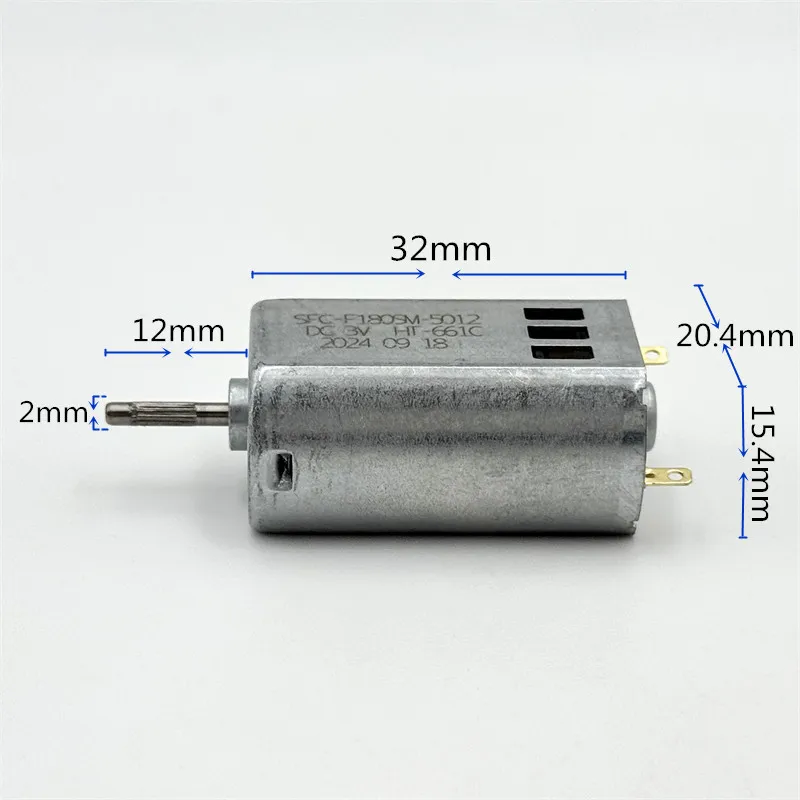 

Mini 15mm*20mm FK-180SH-5012 DC Motor Splined Shaft 2.4V-3.7V 3V 3.6V High Speed Toy Car RC Helicopter Micro Electric Motor