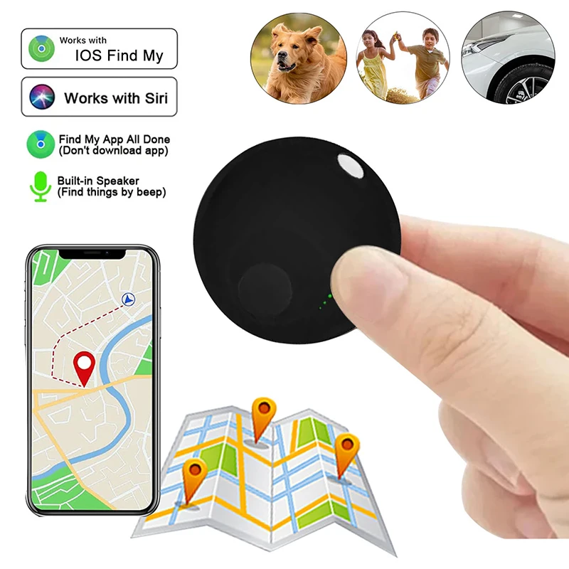 جهاز تتبع صغير لـ Apple Find My APP Key Air Tag مكتشف الطفل الحيوانات الأليفة سيارة GPS المفقودة المقتفي الذكية بلوتوث المقتفي نظام IOS