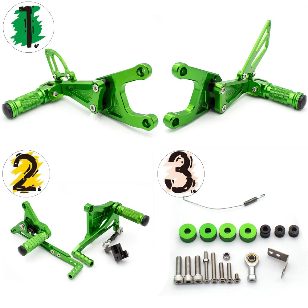 For Benelli TNT125 TNT135 TNT 125 135 2016 2017 2018 2019 2020 2021 2022 2023 CNC Footpeg Rearset Rear Set Foot Pegs Footrest