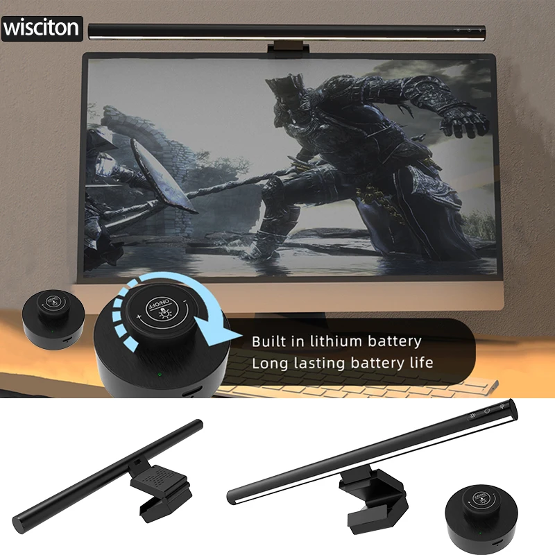 

LED Displays Monitor Lights Bar Strip Eye Care Lighting Work Game Learning Reading Dimming Table Light Strip RGB Atmosphere Lamp