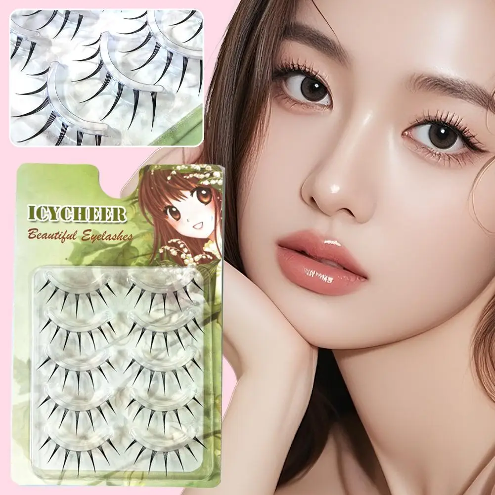 Japanse stijl fee valse wimpers set oogmake-up accessoires Cross Manga wimpers zachte natuurlijke dikke wimpers