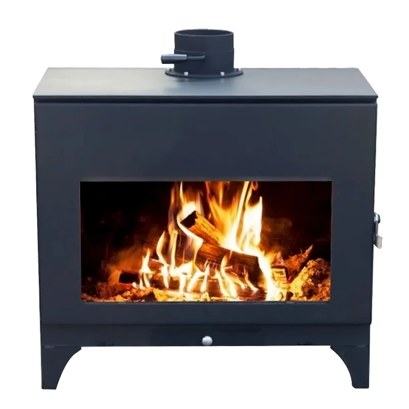 Modern Small Household Steel Wood-Burning Stove Indoor Smoke-Free Easy-to-Clean Oxygen Circulation Living Wood-Burning Fireplace