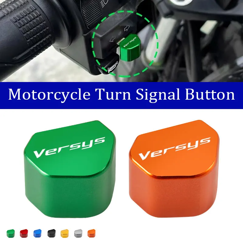 Mototcycle Turn Signal Switch Button Cap Keycap For kawasaki versys 650 versys 1000 Versys-X 300 CNC Accessories