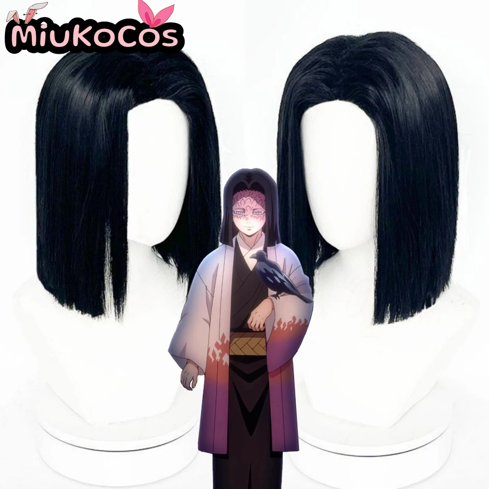 

В НАЛИЧИИ Kagaya Ubuyashiki Косплей Парик MiukoCosplay Аниме Demon Slayer Косплей