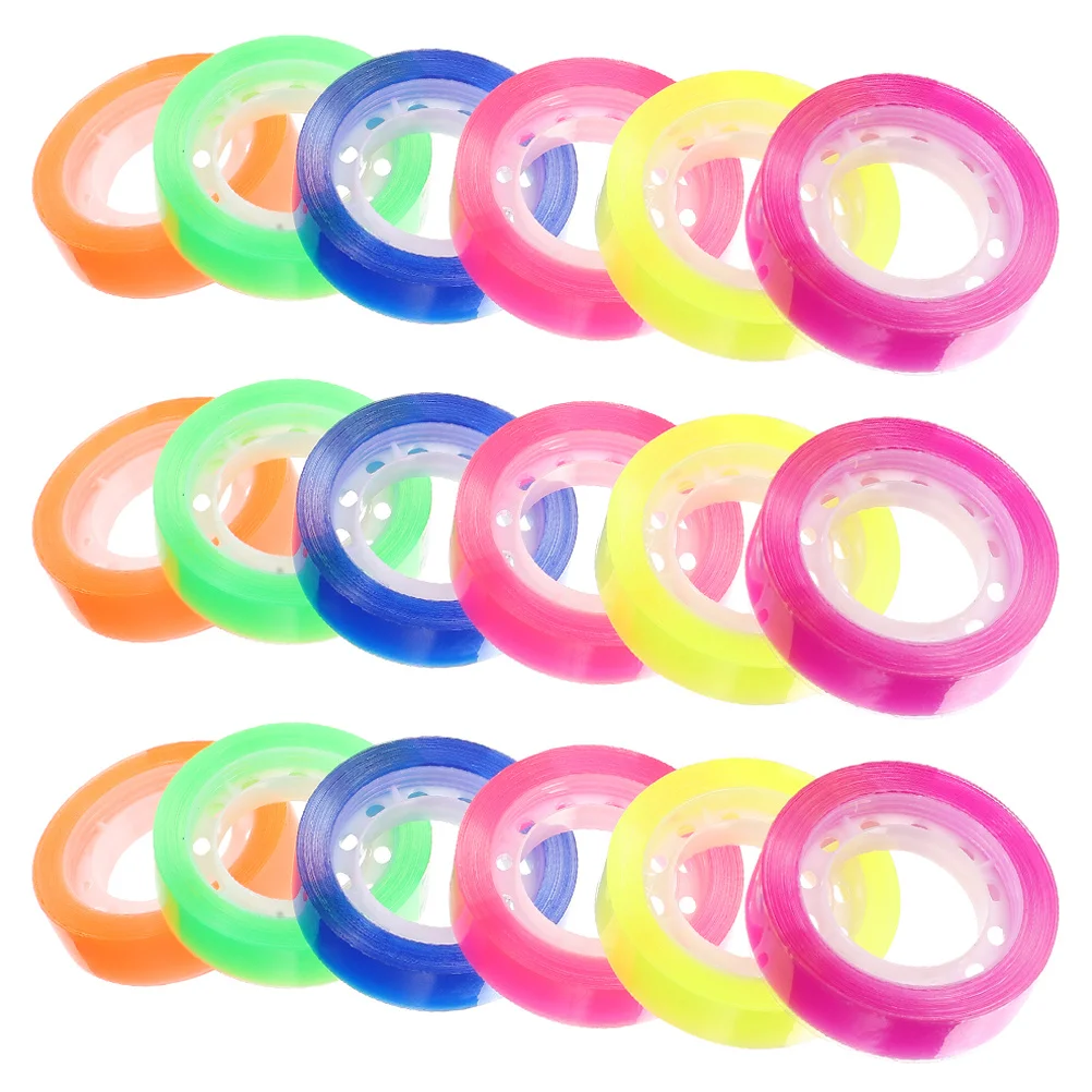 

24 Rolls Clear Transparent Tape Sticky Adhesive for Office Home Stationery Use Bopp Material Strong -Purpose Craft