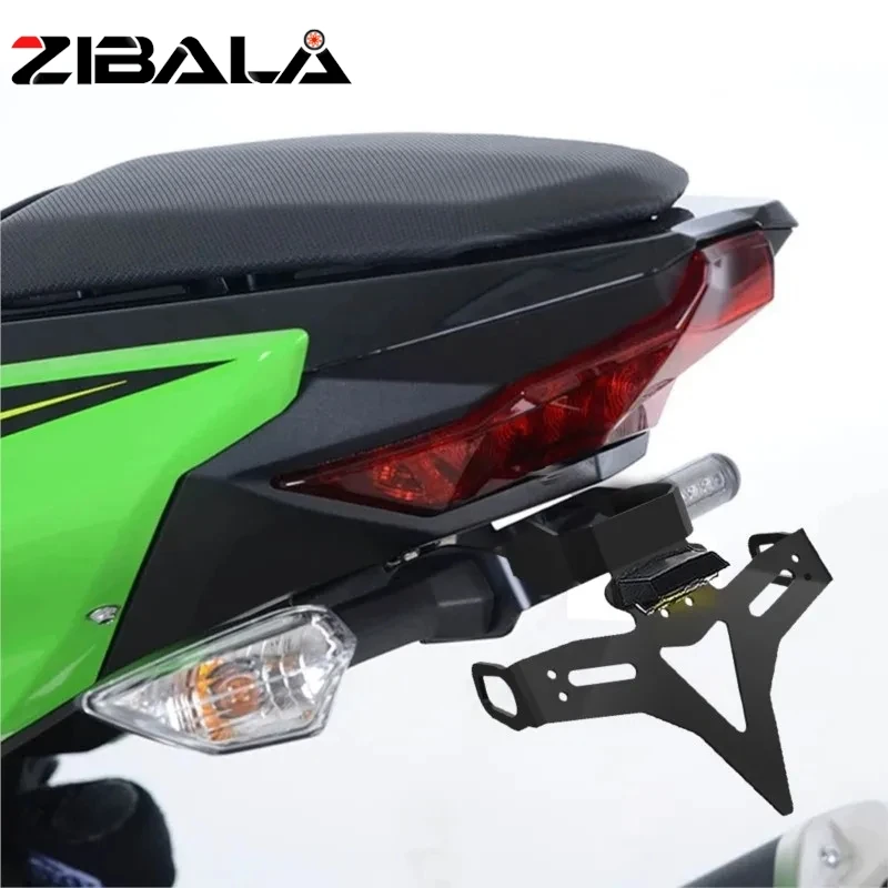 

For Kawasaki Ninja 400/ Z400 500/Z500 Adjustable License Plate Holder Bracket Motorcycle Rear Tail Tidy Fender Eliminator Kit