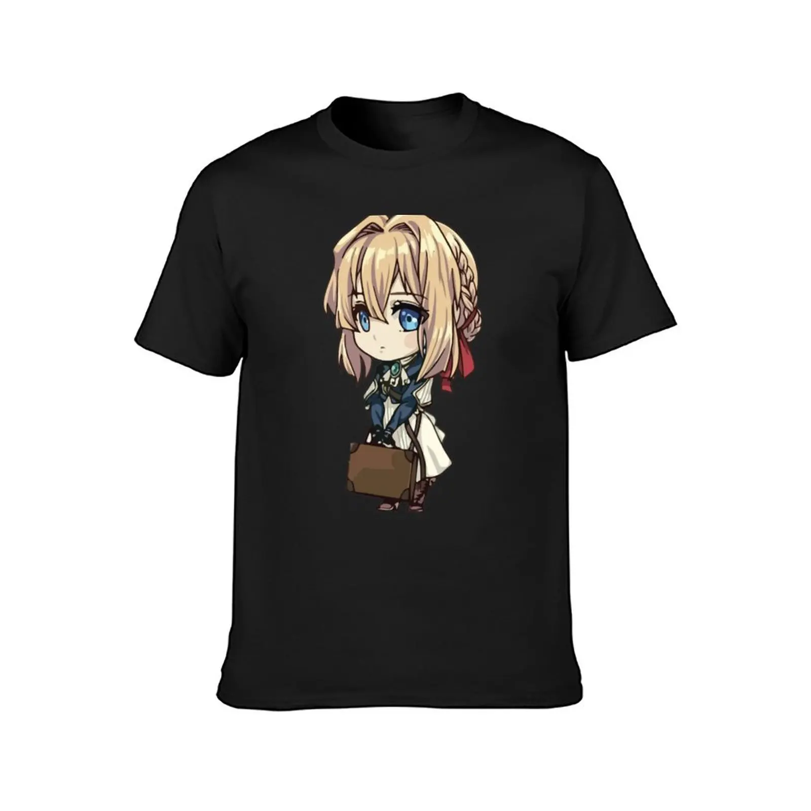 Violet Evergarden Chibi Art T-Shirt oversized plain korean fashion plain black t shirts men