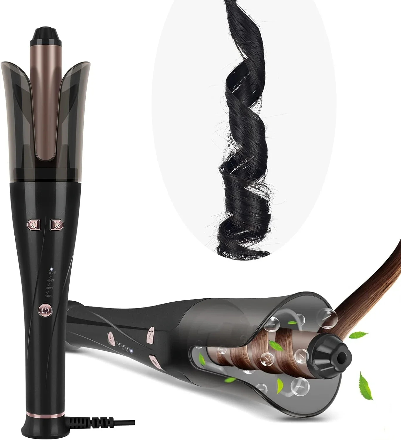 

Auto Hair Curler, Professional Anti-Automatic Rotating 1 Inch Curling Iron - Advanced Technology with 4 Adjustable Temperatures