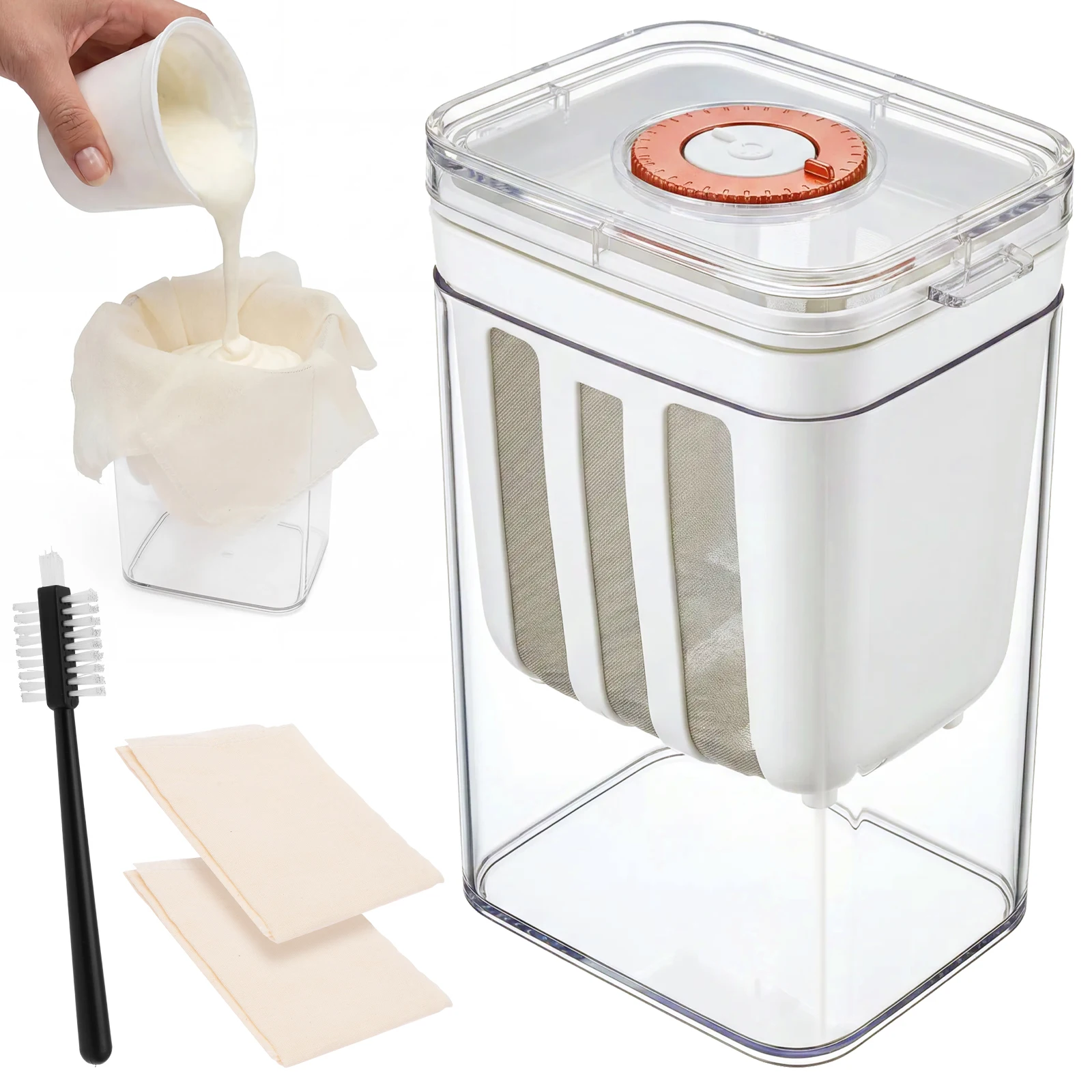 Yogurt Filter Food Strainer Greek Yogurt Machine Filter Screen Cold Extraction Whey Separation Tools Cheese Moisture Seperator