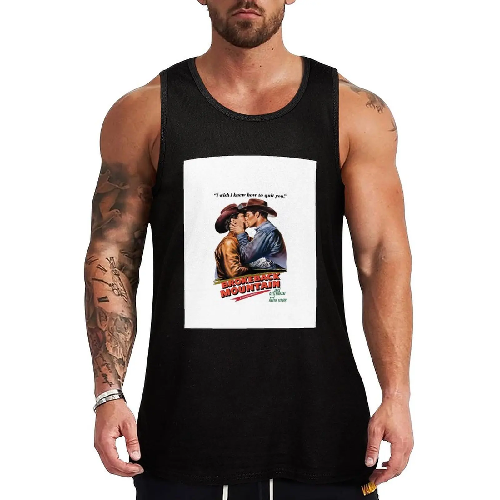 

Vintage Brokeback Mountain Poster Tank Top Working vest Men's t-shirt