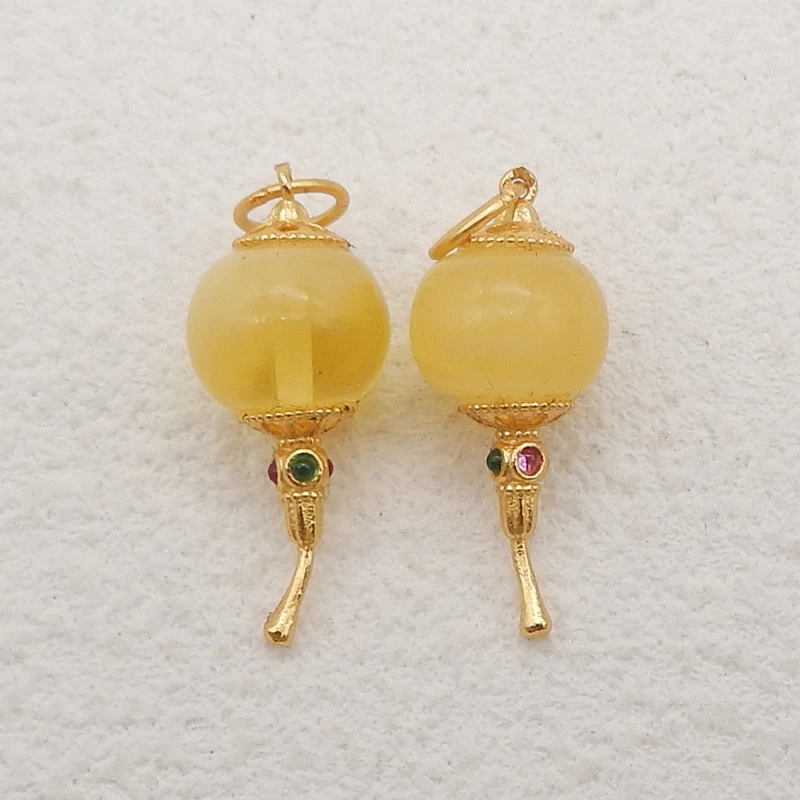 

New Arrival! 1Pair Silver Gold Plated Natural Yellower Opal Gemstone Earring, Beads, Jewelry DlY Making Accessories