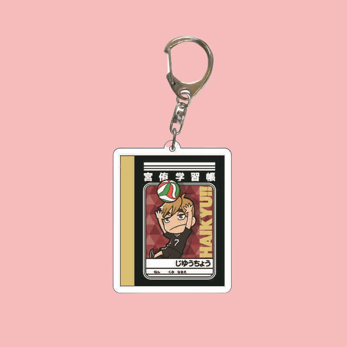 Llavero acrílico anime: Haikyuu!! Colgante de personaje de dibujos animados y2k, adecuado para bolsos y llaves, regalos de cosplay, regalo perfecto para fanáticos