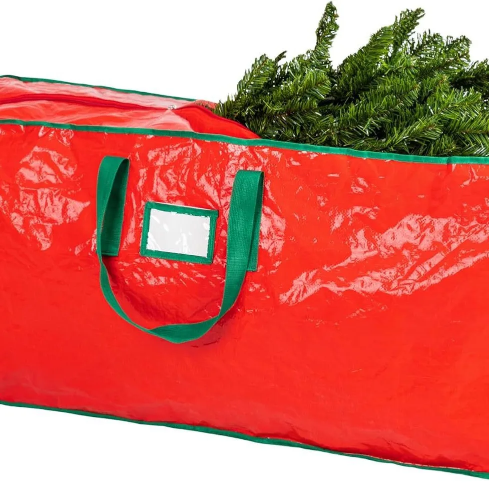 Christmas Tree Storage Bags Heavy Duty Tree Bags Reinforced Handles and Zippers Waterproof Storage Bags Packaging Organizer Inne