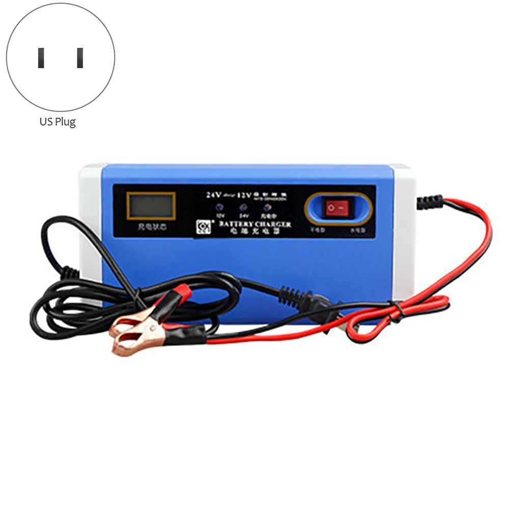 Motorcycle Battery Charger Fast Charger 12V 10A for Motorcycle Electric Lead Acid Battery Auto Battery Charger US Plug