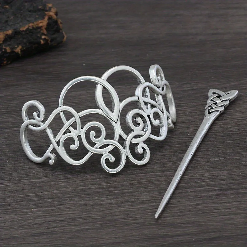 Classical Viking Elegant Retro Women's Styling Braided Hair Fixed Headwear Hairpin Hair Stick Birthday Party Girl Gift