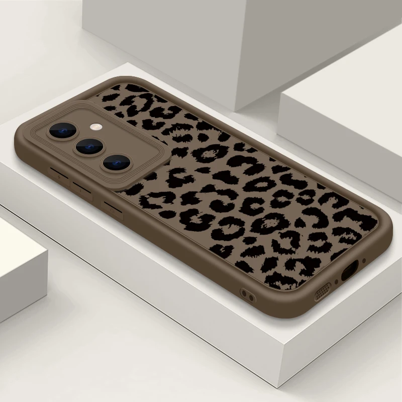 Leopardenmuster Silikonhülle für Samsung Galaxy S26 S25 S23 Ultra S24 FE A57 A56 A55 A16 A17 A18 A37 A15 5G Weiche TPU Handyhülle – Detail 8