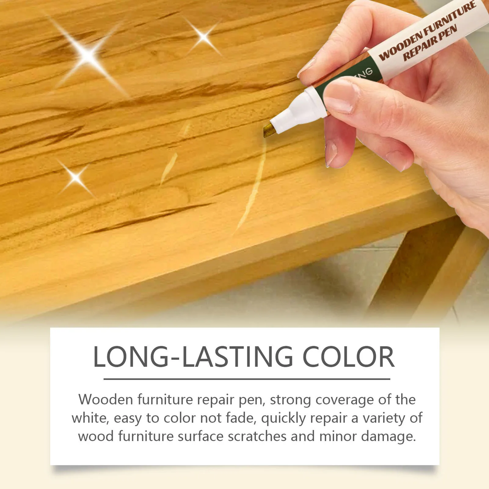 

Wood Furniture Scratch Repair Pen Quickly Repair Broken Wooden Furniture for Wood Floors Tables Desks