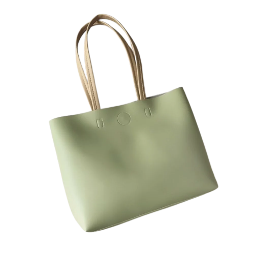 

Minimalist Design Underarm Tote Bag Pu Leather Korean Style Sweet Shoulder Bag Zipper Solid Color Luxury Handbag Shopping