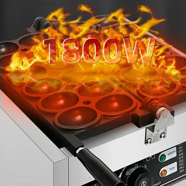 110V/220V Egg Waffle Machine Commercial Waffle Maker 12 Holes Egg Shape Pastry Baking Machine 2 110V/220V Egg Waffle Machine Commercial Waffle Maker 12 Holes Egg Shape Pastry Baking Machine 2