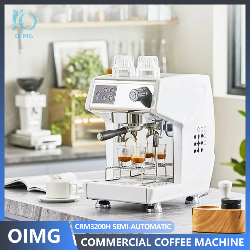 

Manual Espresso Machine Italy Single Head Semi-Automatic Commercial Home Use Brushed Stainless Steel Coffee Machine