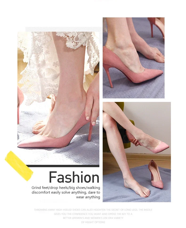 Frauen-Einlegesohlen für Schuhe, High-Heel-Aufkleber, Größe anpassen, selbstklebende Fersen, Einsatz, Fußschutz, Aufkleber, Schmerzlinderung, Fußpflege-Pad – Detail 2