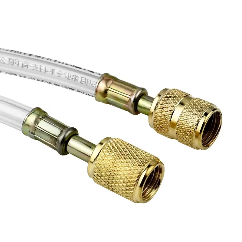 Manguera fluorada R410/R22, aire acondicionado, refrigerador, líquido fluorado, Control transparente, refrigerante, herramienta de reparación de semillas de nieve