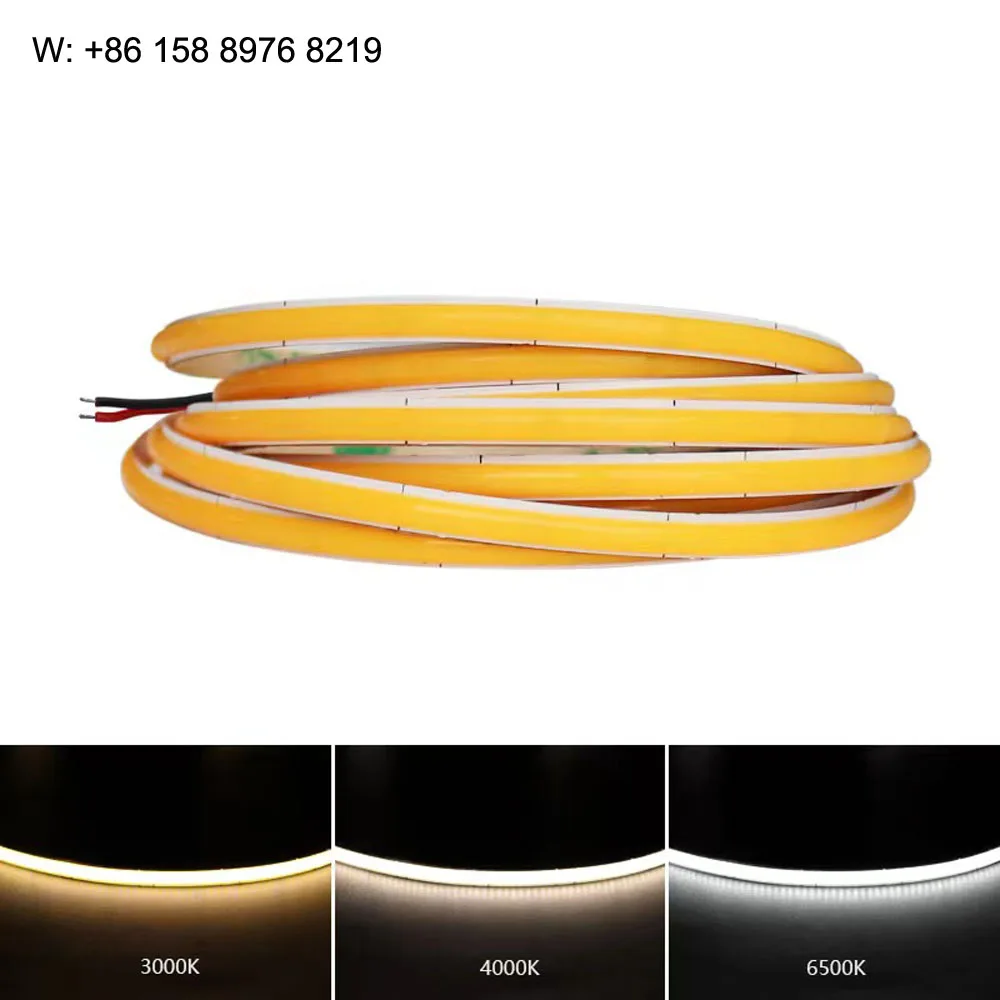 CRI 90+ 8mm Super Thin COB Strip 320LEDs/m Soft Flexible 24V LED Light Bar Warm Cold White for Decor Lighting 3000K 4000K 6000K