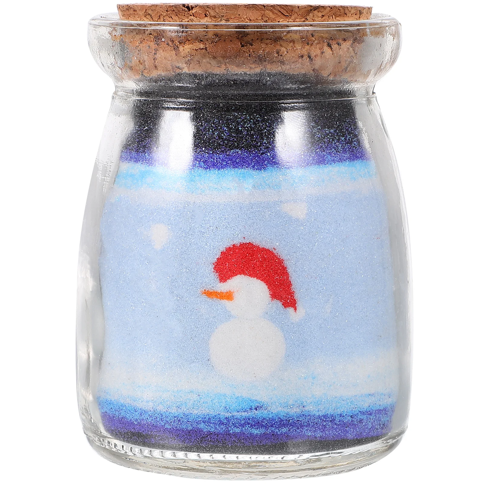 

Sand Art Bottle Decorative Glass Sand Painting Craft Unique Gift for Holiday Home Office Living Room Shelf Display