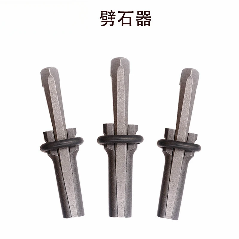 1/5PCS Stone Splitting Tool Stone Splitter Metal Plug Wedges Concrete Rock Splitters Hand Tool 14/16/18mm Stone Chopper Chisels