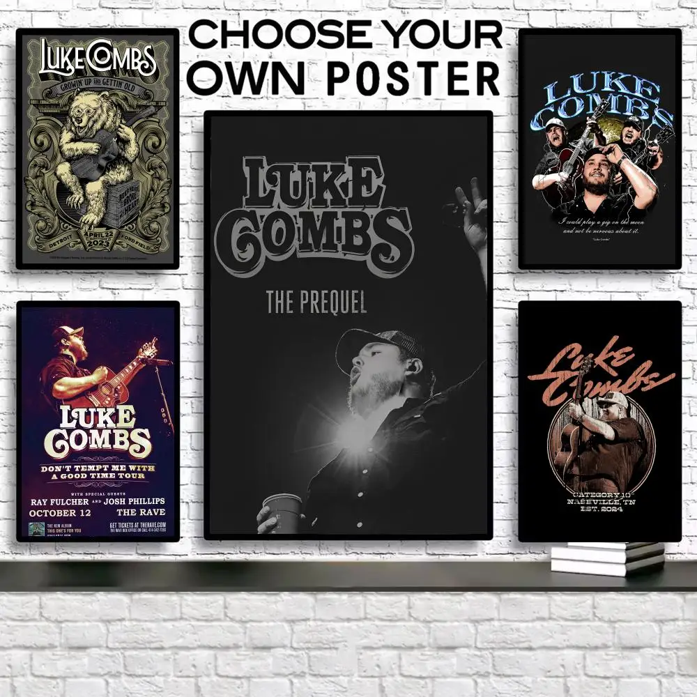 

HoT Singer-L-Lukes C-Combs Painting Calligraphy Frameless Canvas Wall Art Perfect For Hallway Home Decoration Holiday Gifts