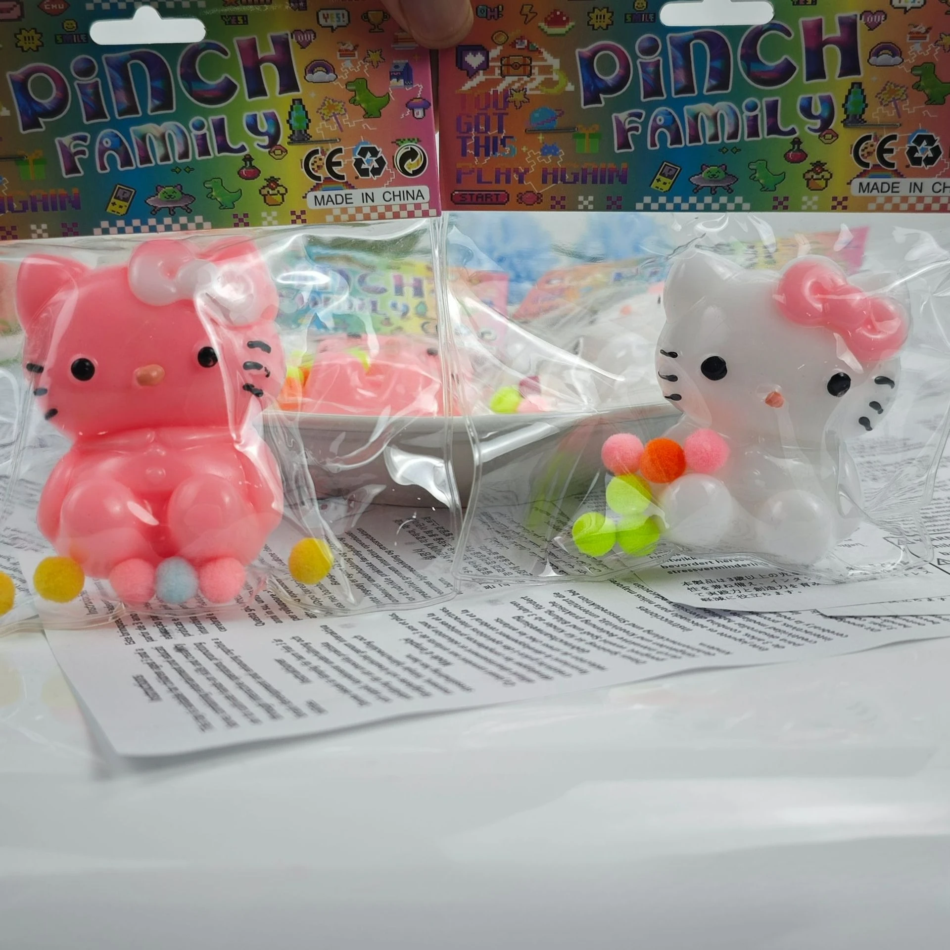 Sanrio Hello Kitty Squeeze Dezelfde grensoverschrijdende buitenlandse handel Ontluchting Stress Relief Squeeze Schattig huisdier Decompressie Speelgoed Kitty