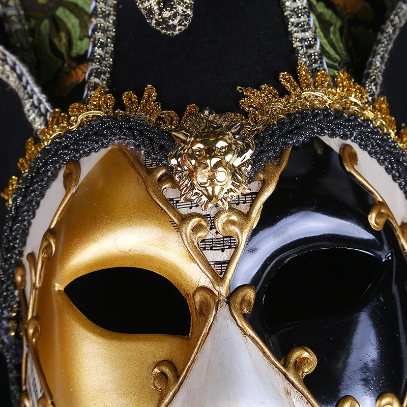 

Wearable Colorful Halloween Dance Party Masks for Men and Women, High-End Venetian Performance Masks
