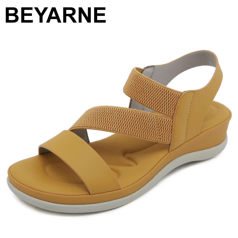 Plus Size 36-42 Shoes for Women Summer Fashion Women Retro Beach Sandals Round Toe Comfortable Casual Shoes Platform Sandals