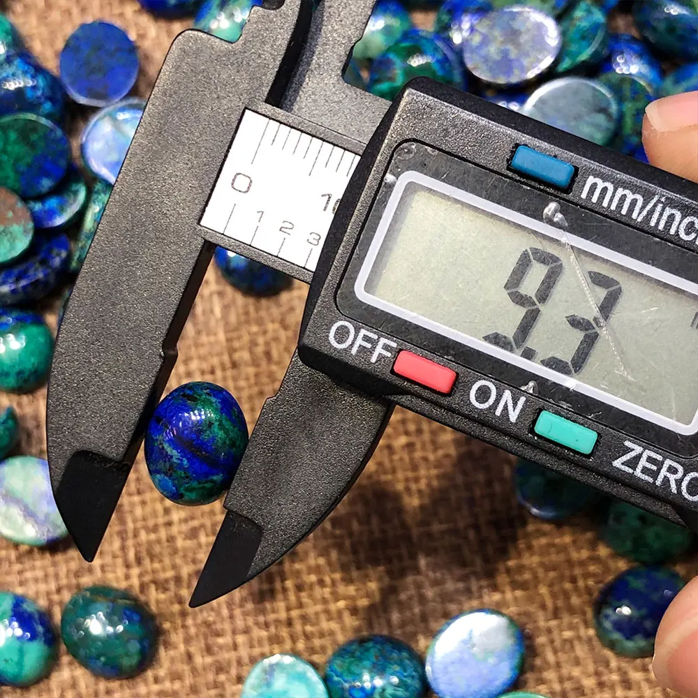 Pierre naturelle Azurite forme ovale cristaux pierres précieuses pierres de cristal Quartz minéral pierre précieuse spirituelle décoration de la maison décorative